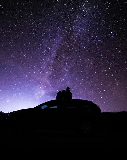 couple under stars